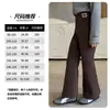 Tutu Elefantito Ropa Infantil Niñas Pantalones Acampanados Forrados de Polar Invierno 2026 Nuevos Pantalones Largos Engrosados Pantalones de Otoño e Invierno para Niños