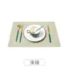 Mantel Individual Minimalista Ins Nórdico Mantel de Cuero Doble Cara Creativo Pu Mantel Estilo Occidental Venta al por Mayor Impermeable Aislamiento Térmico
