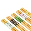 Palillos de Bambú de Gama Alta para Uso Doméstico, Modelo Nuevo, Resistentes al Moho, Antideslizantes, Resistentes a Altas Temperaturas, Palillos de Madera Aptos para la Familia