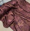Nueva Falda Mamian Estilo Chino Algodón Puro Satén Acetato Jacquard Perforado Tela de Nube Floral Drapeado
