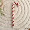 Caramelo Navideño Acrílico Plástico Infantil Caramelo Paleta Bastón de Caramelo Decorativo DIY Azúcar Decorativo Árbol de Navidad Colgante de Azúcar Decorativo