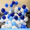 Balões Macaron Espessos de 10 polegadas com Escrita Azul para Decoração, Formatura, Volta às Aulas, Montagem de Cenas de Festival, Atacado de Balões
