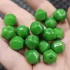 Cuentas de Jade Verdes Esmeralda de Seis Caras, Cuentas de Jade Sueltas, Cuentas de Linterna Esmeralda, Accesorios para Pulseras Multifacéticos