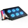 Radiador para portátil F15 con efecto de luz RGB, pantalla con soporte para teléfono móvil, tableta, radiador para portátil