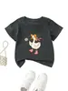 Ganso tonto en la estación independiente de Amazon eBay moda linda divertida ropa para niños camiseta de cuello redondo