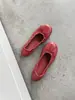 Primer encuentro Chica Jizhai mismo estilo~ Zapatos planos de ballet con lazo para mujer, zapatos tipo rollo de huevo, zapatos planos versátiles de suela plana