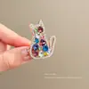 Broche de Caballo Moneda Roja para Mujer, Año del Zodiaco, Diseño Nuevo, Exquisito Pin Accesorio