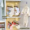Nuevo tendedero de acero inoxidable para calcetines para bebés recién nacidos, niños pequeños, calcetines, ropa interior, tendedero de pinzas múltiples para niños