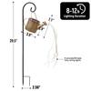 Lámpara Hervidor Solar Transfronteriza Impermeable para Exteriores Lámpara Decorativa para Césped Lámpara de Paisaje para Jardín con Atmósfera Decoración de Patio