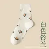 Calcetines Gruesos para Mujer, Felpa, Otoño e Invierno, Engrosados, Cálidos, de Media Pantorrilla de Algodón, Ciervo Lindo, Estilo Japonés, Versátiles Calcetines de Toalla al por Mayor