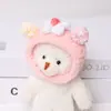 Muñeca de Verdura Tejida a Crochet Hecha a Mano de Peluche Original Oso Autocrítico con Gorro Vestido Hecho a Mano DIY Accesorios Suaves y Lindos
