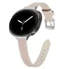Adequado para pulseira de couro nova do Samsung Watch 8/9, pulseira de relógio de couro de cauda pontiaguda universal para Watch 8 Classic