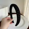 Diadema con Diseño de Corona Alta para Hacer que el Rostro Parezca Más Pequeño, Lujo Ligero, Antideslizante, Tejido, Patrón de Cuadros y Lunares, Sensación de Alta Gama para Adultos y Mujeres Jóvenes