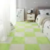 Alfombra de Piso para Dormitorio Estilo Ins Alfombra Patchwork de Cobertura Completa para Habitación de Niña Alfombra de Mesita de Noche Alfombra de Felpa de Área Grande para Sala de Estar