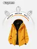 Chaqueta tres en uno para hombres y mujeres, impermeable para exteriores de otoño e invierno, ropa de trabajo con capucha, parches en las mangas, estampado de logotipo, chaqueta de montañismo