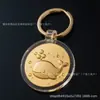 Chaveiro Personalizado Tema Frango 98K Folha de Ouro Puro Traje Ghillie Pacote de Três Níveis Presente de Aniversário Lembrança