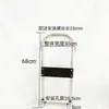 Carro plataforma asa extragruesa tipo universal tubo de acero carro de mano varilla de tracción plegable accesorios de carrito pequeño piezas sueltas asa