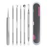 Kit de Agulhas para Acne Yalikang Pinças Removedoras de Cravos para Clipping Celular Ferramenta de Remoção de Agulhas Fechadas para Espremer e Remover Cravos