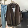 Chamarra Camisa de Manga Larga de Algodón Estilo Coreano para Mujer, Nueva para Primavera y Otoño, para el Trabajo, Holgada, Rejuvenecedora, Versátil, Cardigan