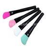 Pincel de maquillaje de buena calidad de Shenzhen, mango de madera, cepillo de silicona para mascarillas, cabezal suave, herramientas de belleza, cepillo de silicona en stock