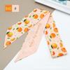 Lenço de Seda Versátil de 96 cm de Comprimento com Laço, Fita Floral e Fita Decorativa para Amarrar no Cabelo ou Decorar Bolsas como Lembrança