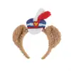Diadema Cabeza de Pato Oso Diadema de Dibujos Animados Stella Femenina Diadema de Oso Conejo Orejas de Oso Pinza para el Cabello Adultos Niños Ballet Vendiendo Lindos Accesorios para el Cabello