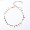 Pulseira de ouro 18K Jinyiyuan aço inoxidável eletrogalvanizado gargantilha tornozeleira lavável Novo