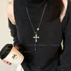 La Diosa de la Belleza Ha Llegado~Collar de Cruz Medieval Dorado para Mujer 2025 Nuevo Nicho Exquisito Cadena para Suéter de Gama Alta