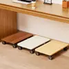 Soporte para torre de computadora para uso doméstico, base móvil para gabinete de escritorio con ruedas, estante de almacenamiento, bandeja para debajo del escritorio de oficina