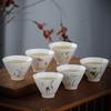 Taza de té celadón cerámica pintada a mano maestro taza individual taza de té hogar tazón de té kung fu taza sombrero vintage venta al por mayor