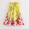 Comércio exterior Ásia-Malásia Europa e Estados Unidos vestido de alça estampado de verão vestido de menina saia pai-filha saia feminina XX0257