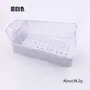 Caja de Almacenamiento para Brocas de Uñas con 40 Ranuras, Transparente y a Prueba de Polvo, para Salones de Uñas y Uso Doméstico, Herramienta para Organizar y Almacenar Brocas