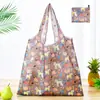 Bolsa de compras plegable de gran capacidad, bolso de mano portátil para supermercado, impresión de logotipo, bolsa de almacenamiento 190T, directo de fábrica