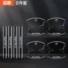 Tira de goma anticolisión para puerta de coche, pegatina antiarañazos para manija de hueco de puerta, pegatina protectora transparente antiarañazos decorativa personalizada, universal