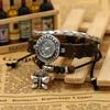 Taobao Suministro Caliente Pulsera Reloj Retro Moda Pulsera Reloj Estudiante Pulsera Reloj Trendy para Hombre Coreano Salida de Fábrica