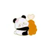 Broche Panda Estilo Chino Lindo Animal Insignia para Bolsa Ropa Accesorios para Bolsa Bambú Panda Gigante Cadena Pin de Solapa