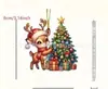 Decoración Colgante de Árbol de Navidad Plana Personalizada de Acrílico para Nuevo Producto Transfronterizo Suministros para el Hogar Regalo de Navidad