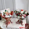[Personalización de Pedidos Pequeños] Ramo de Muñecos de Navidad Producto Terminado Nochebuena Regalo Creativo de Oso para Novia, Niña y Mejor Amiga