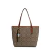 Bolsa Feminina Popular Transfronteiriça 2025, Bolsa Tote Elegante e de Alta Qualidade, Bolsa de Ombro Versátil e Simples Estampada de Grande Capacidade