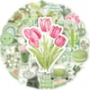 50 Estilo Ins Chica Verde Linda Dibujos Animados Pegatinas Cuaderno Teléfono Móvil Impermeable Manual Decorativo PVC Pegatinas Decorativas