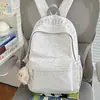 Mochilas de la Serie de Hilo Texturizado Gris de Cáñamo para Estudiantes de Secundaria y Preparatoria, Adecuadas para Clases Diarias, Salidas de Fin de Semana, Picnic y Bolsas Escolares Resistentes a las Manchas