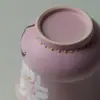 Copo Mestre Rosa Ino Kiyomatsu com flor de lírio pintada à mão, copo pessoal feminino, xícara de café requintada, copo de água