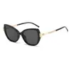 Óculos de Sol Cat-Eye Novo Retrô Transfronteiriços, Estilo Europeu e Americano, Estilo de Rua Personalizado, Luxo de Alta Qualidade, Incrustados com Diamantes, Óculos de Sol Anti-UV