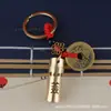 Sinal de Cobre Cartucho Sinal Bagua Agitar Desenhar Cartucho Seis hexagramas Sinal Sinal Superior Alça de Descompressão Porta-Chave de Carro Decoração
