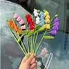 Muguete Producto Terminado Hecho a Mano Hilo Rama de Muguete de Cuatro Cabezas Decoración de Arreglo Floral para Hogar Restaurante Flor Artificial