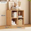 Estantería de Madera Maciza Estante de Almacenamiento de Piso Integrado Inclinado a la Pared Sala de Estar Bolsa para Libros Armario Guardería Armario de Rejilla para Niños Estantería para el Hogar