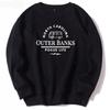 Sudadera de Cuello Redondo con Estampado de Patrón Periférico de la Serie de TV Europea y Americana Outer Banks 2025 Camiseta Retro