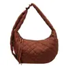 Bolsa Grande para Empanadas para Mujer 2026 Nueva Bolsa Cruzada para Viajes de Otoño e Invierno Bolsa Ligera de Plumas y Lona Bolsa Casual de Nube