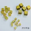 Accesorios DIY Colgantes Cuadrados Sólidos Gemelos Latón Cuadrado en Blanco Accesorios para Ropa Pendientes
