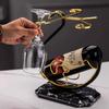 Nuevo Estante para Copas de Vino Tinto Estilo Chino Hogareño Copa Invertida Cisne Estante para Vino Tinto Adornos Nuevo Estilo Estante para Juego de Copas de Vino Tinto